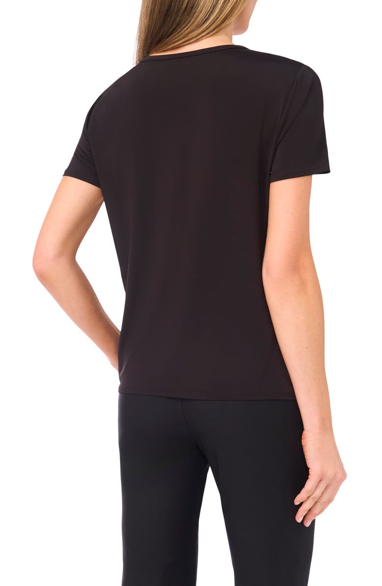 Ted Baker Eva Grande Rose Placement T-Shirt, Alternate, color, Rich Black