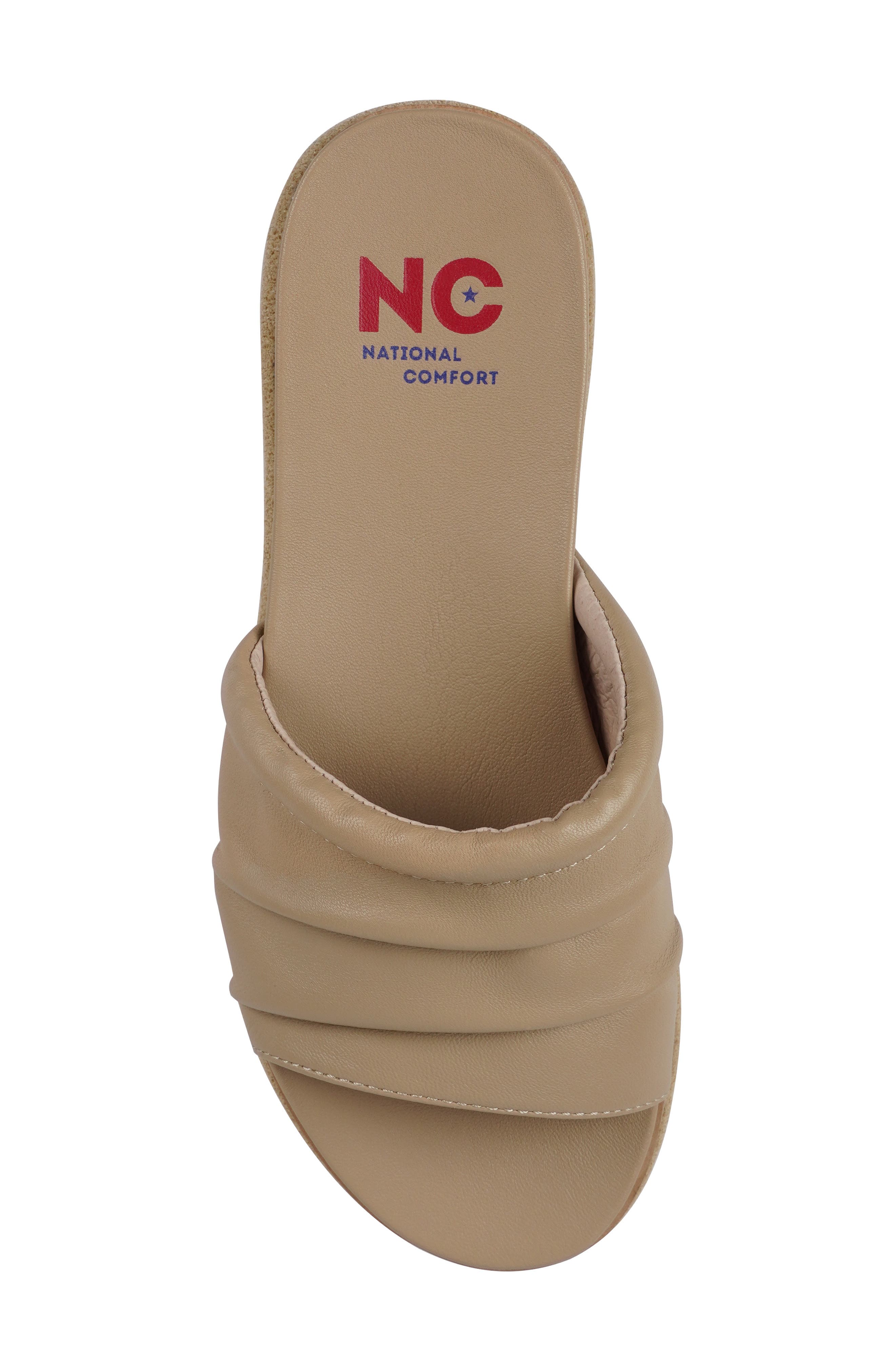 Marieller Platform Slide Sandal, Alternate, color, BEIGE