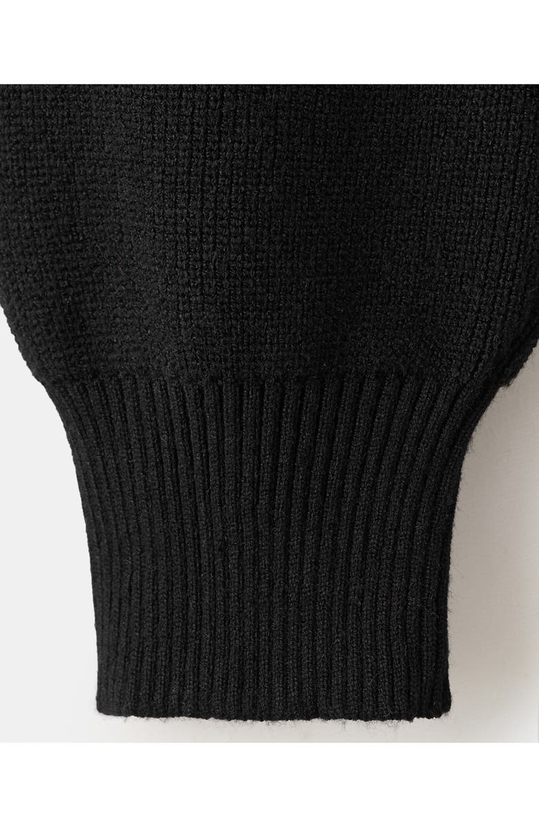 MANGO Uptown Polo Sweater, Alternate, color, Black