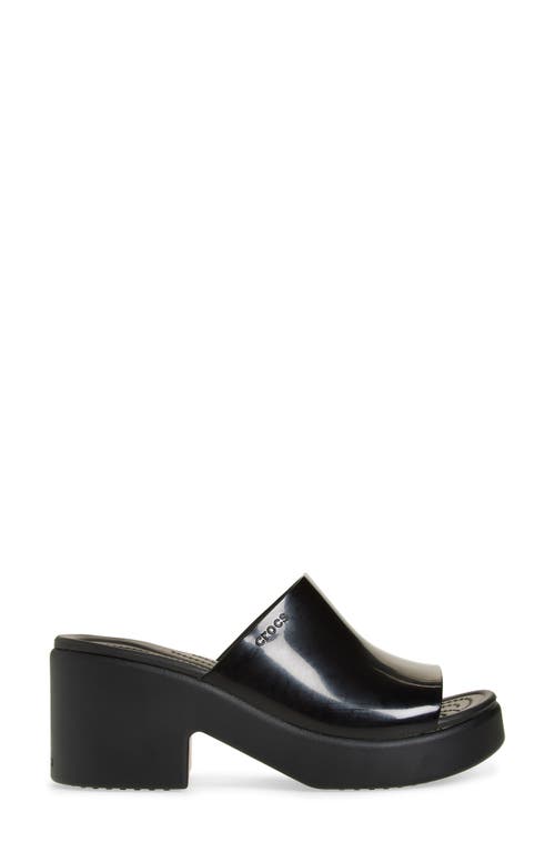 Crocs Brooklyn Platform Slide Sandal In Black