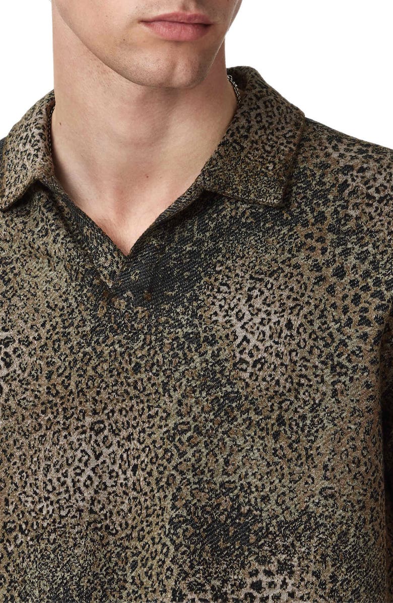 John Varvatos Perkins Johnny Collar Polo, Alternate, color, Haze Grey