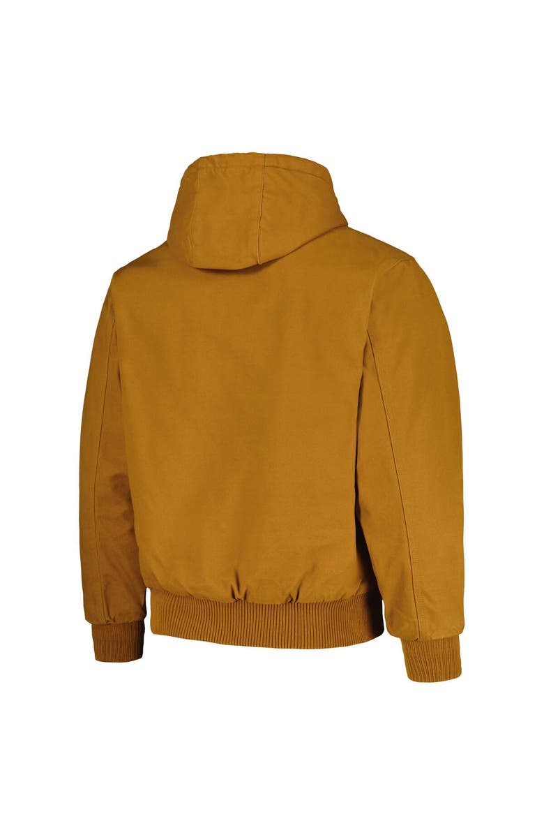 DUNBROOKE Men's Dunbrooke Brown Milwaukee Brewers Dakota Work Full-Zip Hoodie Jacket, Alternate, color, 