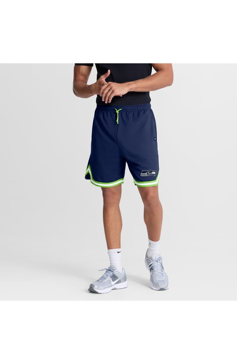 FANATICS Men's Fanatics College Navy Seattle Seahawks Fearless Drive Shorts, Main, color, College Navy