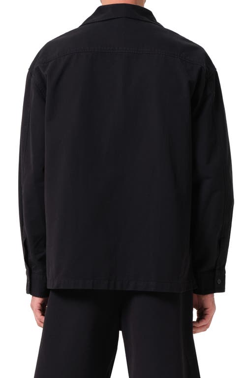 Agolde Cotton Rhode Overshirt In Black
