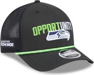 New Era Men's New Era Black Seattle Seahawks 2025 Inspire Change 9FORTY M-Crown Adjustable Hat