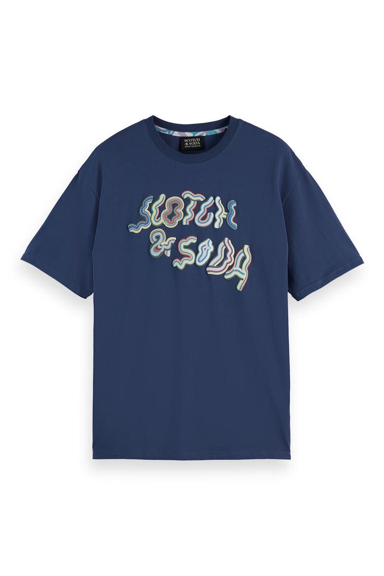 Relaxed Fit Cotton T-Shirt, Main, color, ATLANTIC BLUE