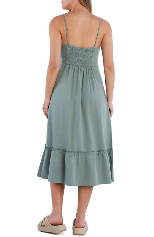 WASH LAB DENIM WASH LAB DENIM JOLIE LACE INSET COTTON BLEND DRESS