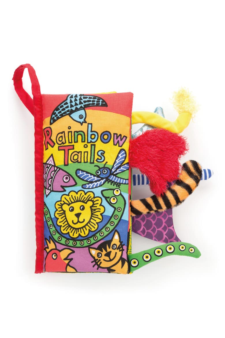 'Rainbow Tails' Soft Book, Main, color, MULTI