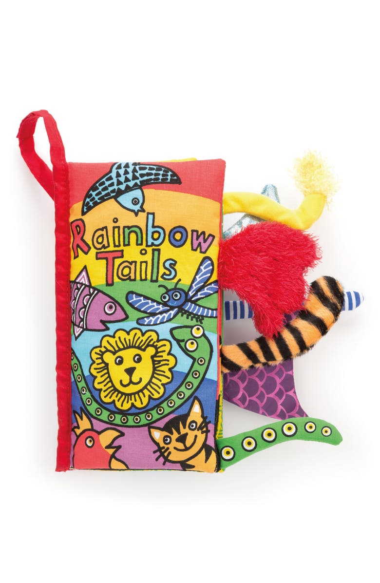 Jellycat 'Rainbow Tails' Soft Book, Main, color, 