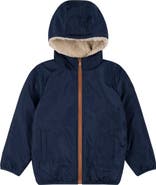 Petit Lem’s Mini Threads Kids' Reversible Water Resistant Hooded Jacket