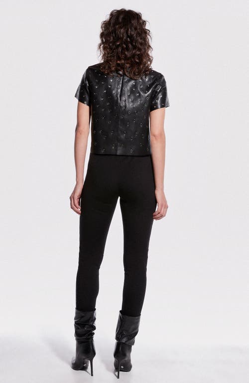 Shop As By Df Kiki Stretch Leather Leggings In Black