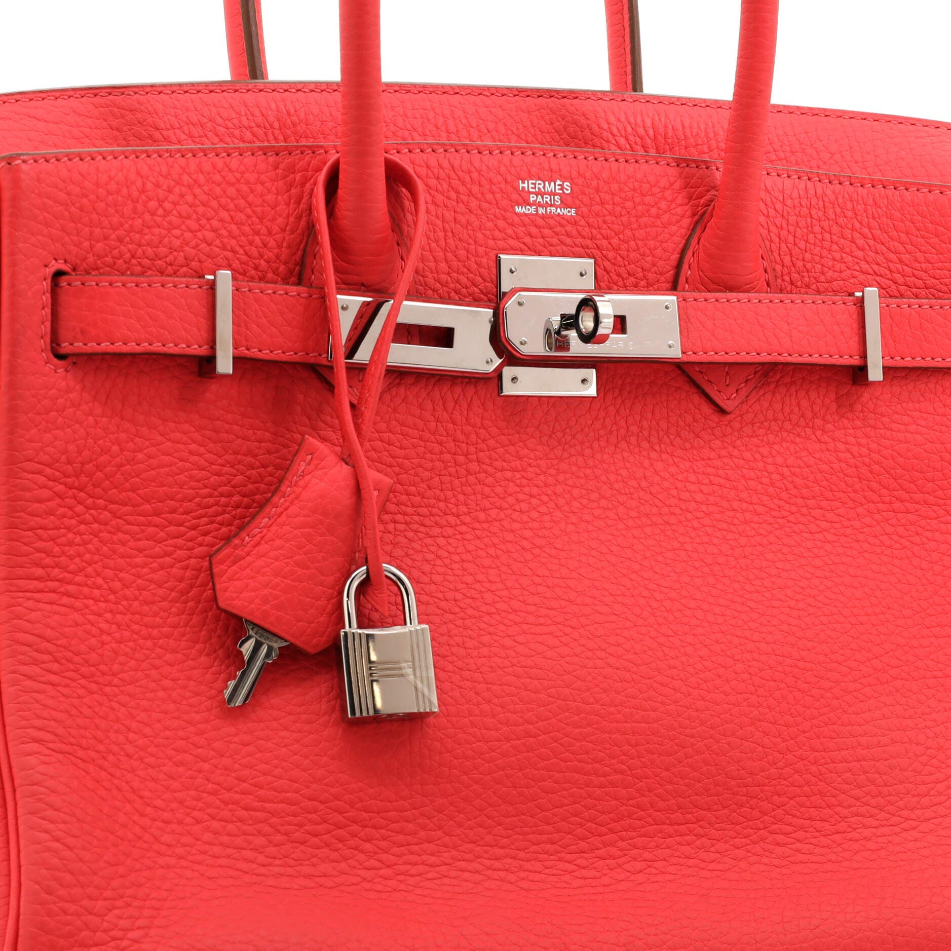 Pre-Owned Hermes Birkin Handbag Pink Clemence with Palladium Hardware 30, Alternate, color, 