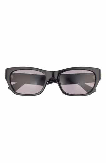 Bottega Veneta 55mm Rectangular Sunglasses