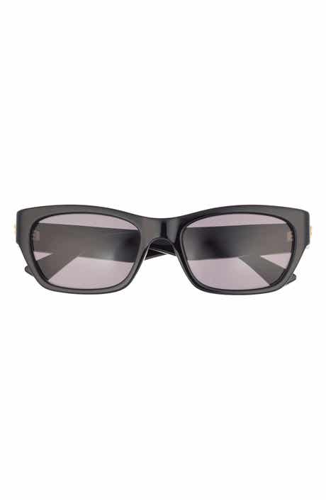 Bottega Veneta 55mm Rectangular Sunglasses