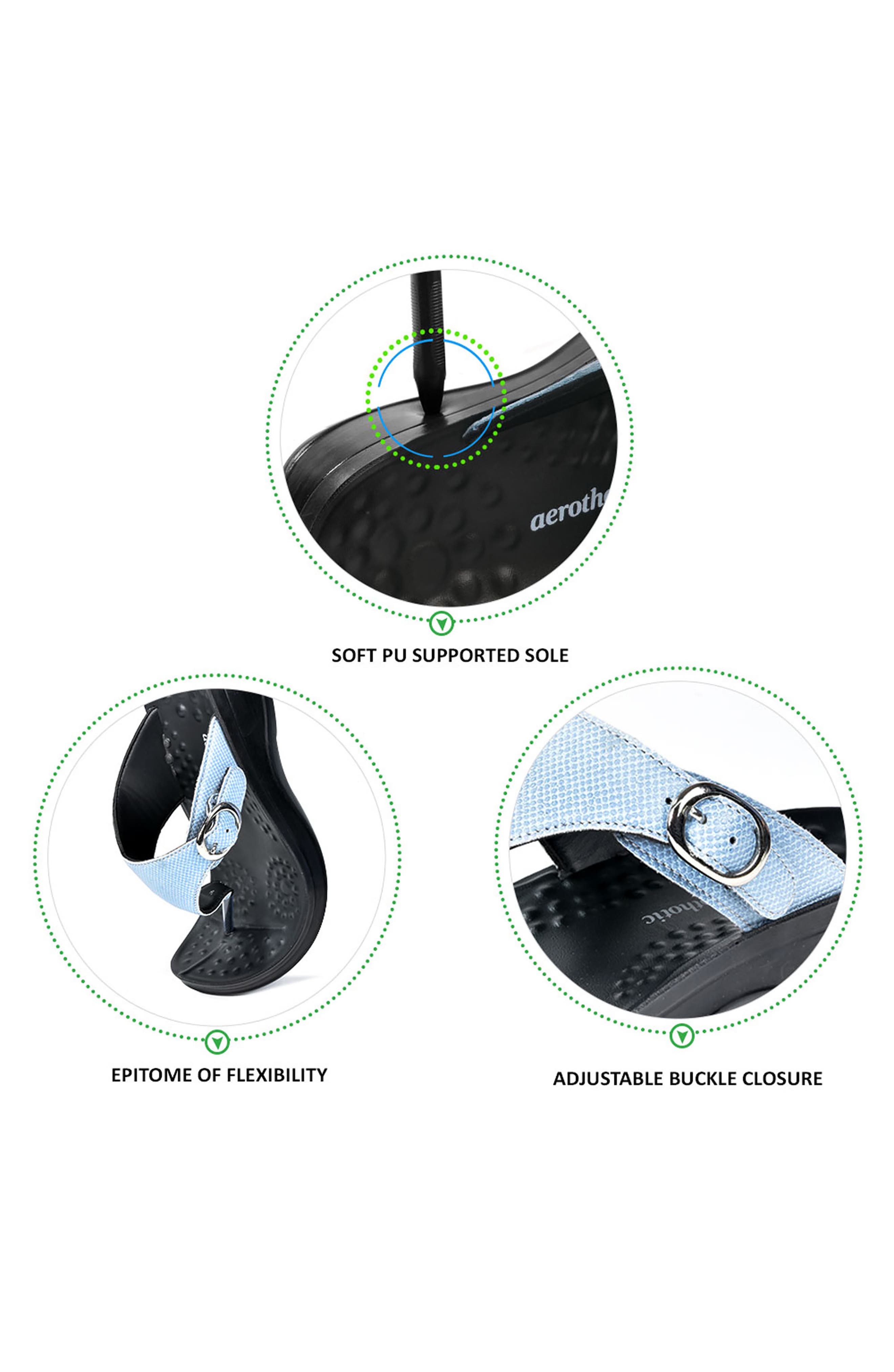 AEROSOFT Aerothotic Wedge Sandal, Alternate, color, 