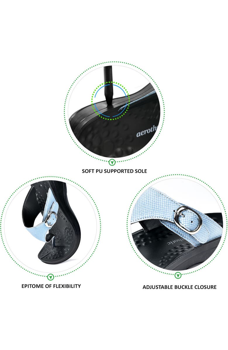 AEROSOFT Aerothotic Wedge Sandal, Alternate, color,