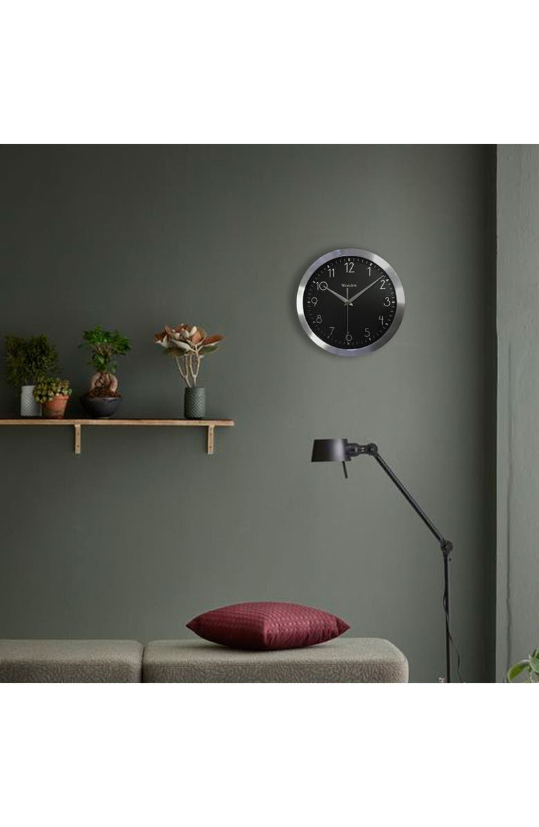 Westclox Aluminum Wall Clock, Alternate, color, Silver