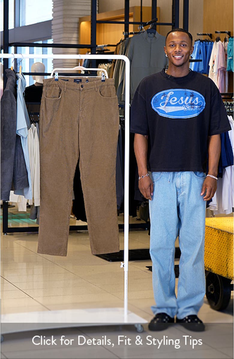 Dylan Stretch Cotton Corduroy Five Pocket Pants, sales video thumbnail