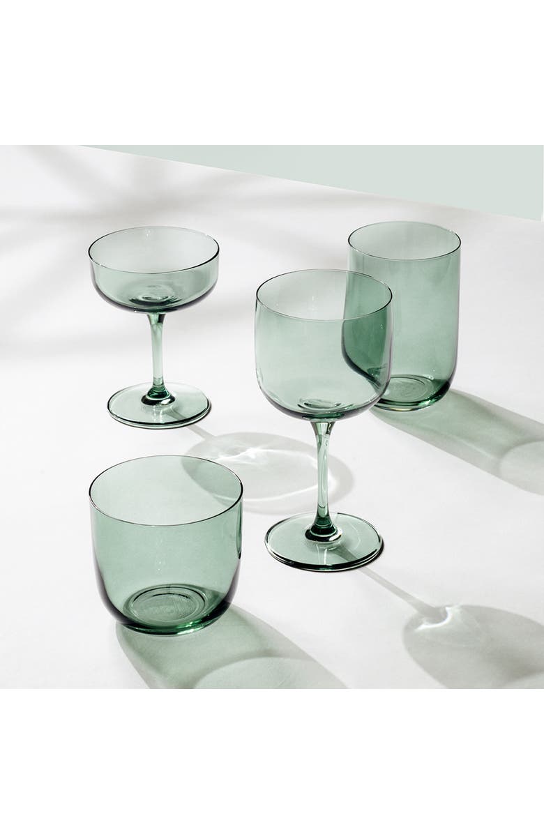 Villeroy & Boch Like Sage Champagne / Dessert Bowl Pair, Alternate, color, Green
