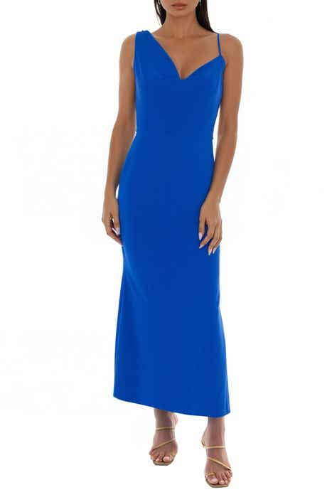bebe Airflow Cowl Neck Maxi Dress