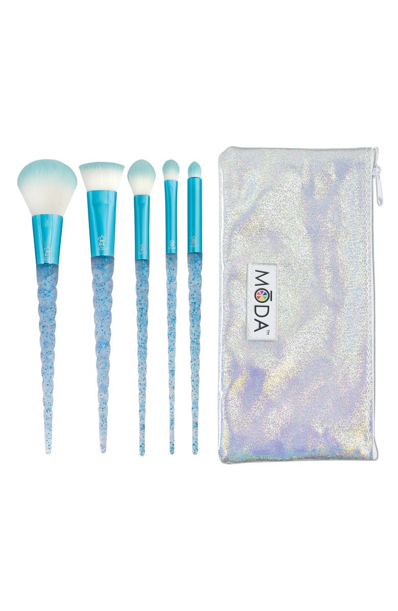 MODA Mythical Frozen Flight Makeup Brush & Pouch Set | Nordstromrack
