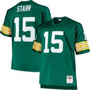 Mitchell & Ness Men's Mitchell & Ness Bart Starr Green Green Bay Packers Big & Tall 1968 Retired Player Replica Jersey