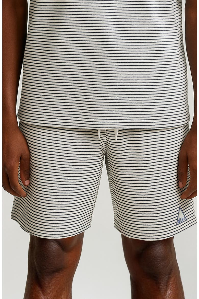 Vacay Stripe Drawstring Shorts, Alternate, color, WHITE/ GREEN
