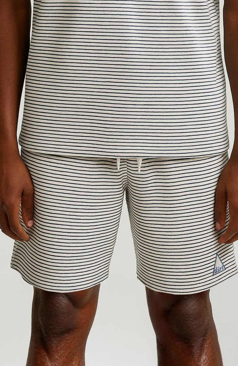 D.RT Vacay Stripe Drawstring Shorts, Alternate, color, White/ Green