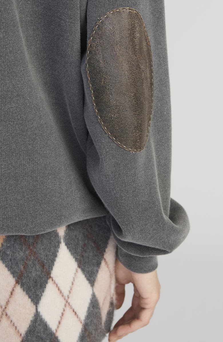 FRAME The Scholar Crewneck Sweatshirt, Alternate, color, Washed Black