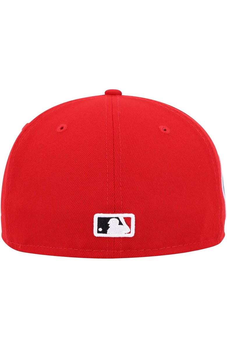 New Era Men's New Era Red Cincinnati Reds 9/11 Memorial Side Patch 59FIFTY Fitted Hat, Alternate, color, Red