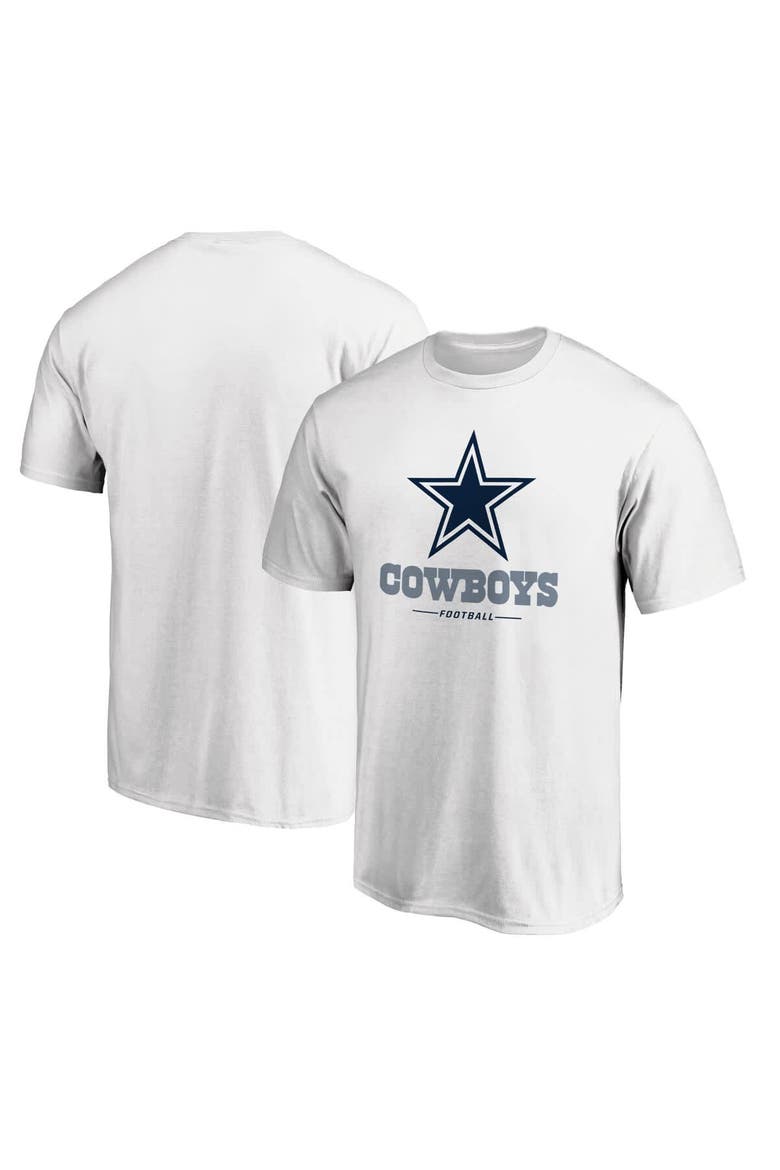 Men's White Dallas Cowboys Team Lockup T-Shirt, Main, color, White