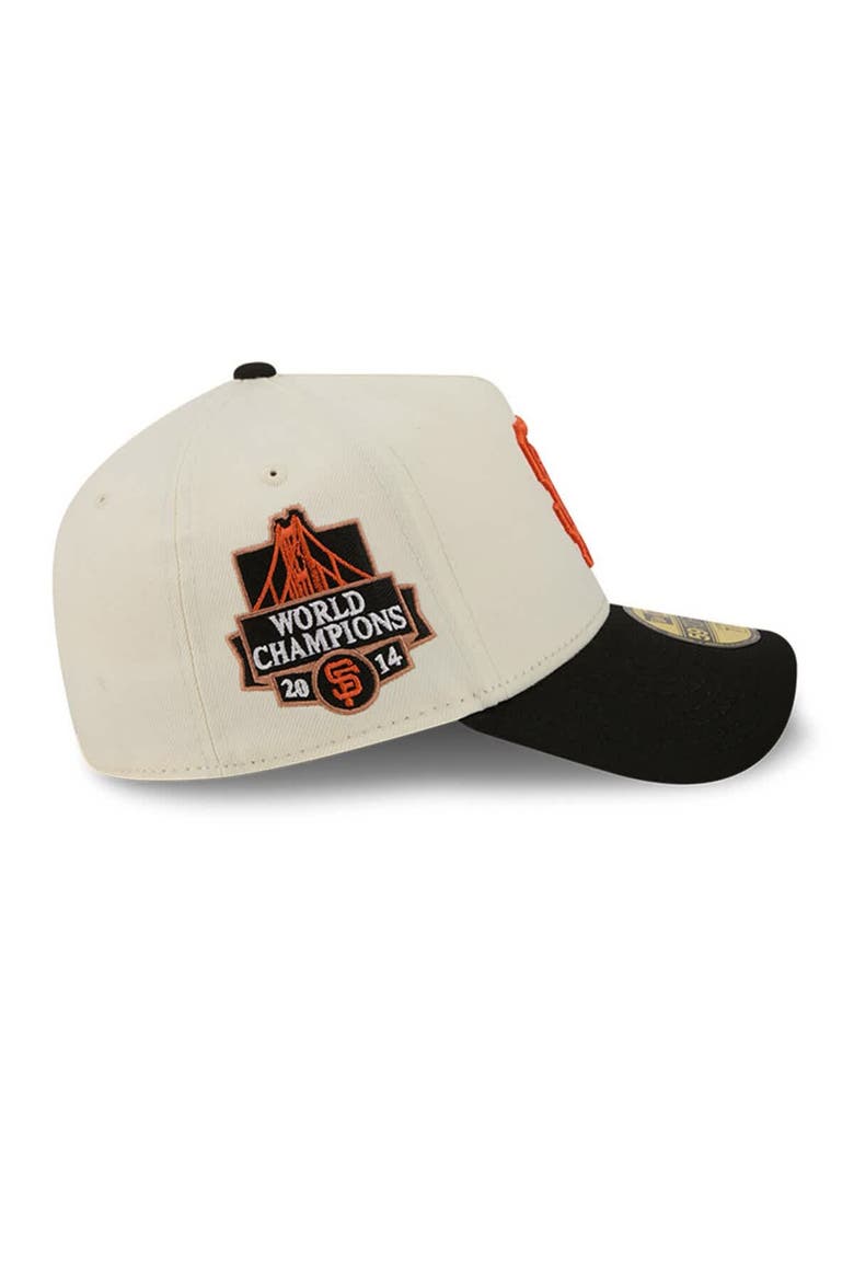 Men's New Era  Cream San Francisco Giants Chrome A-Frame 59FORTY Fitted Hat, Alternate, color, Cream