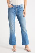 MOTHER The Outsider Flood High Waist Crop Bootcut Jeans