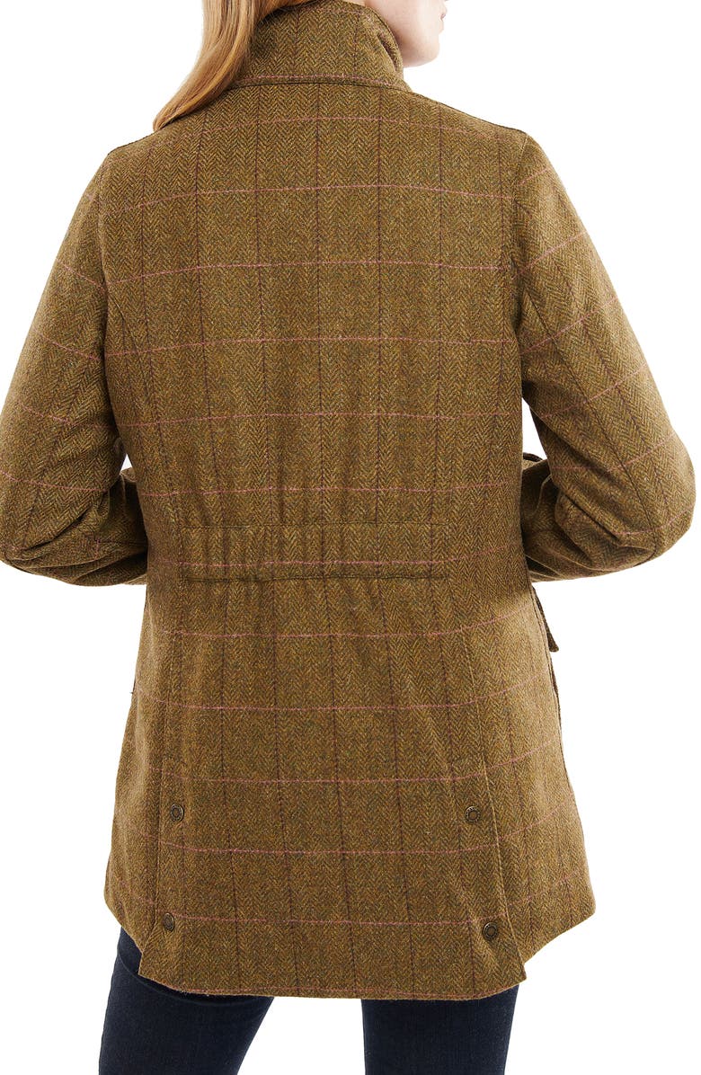 Barbour Fairfield Herringbone Wool Coat, Alternate, color, 