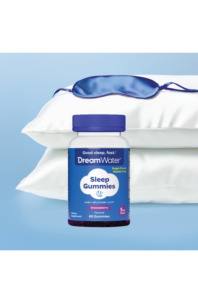 Dream Water Sleep Gummies, Sugarfree, Gelatinfree; Blend Of 3 Ingredients, Alternate, color, Multicolored