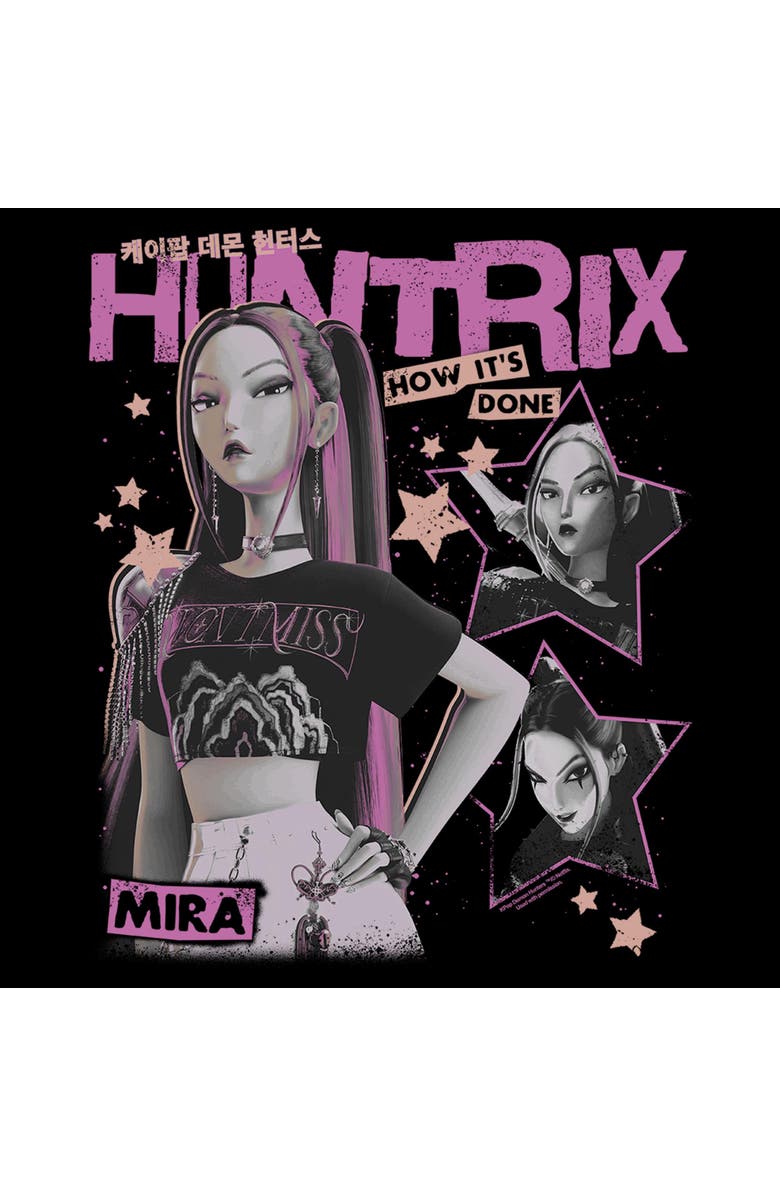 KPop Demon Hunters Boy's KPop Demon Hunters Pop Star Huntrix Mira  Graphic T-Shirt, Alternate, color, Black