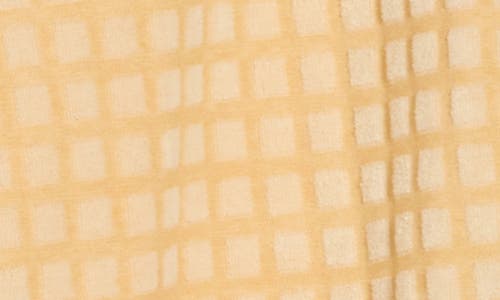 Fleece Factory Box Cube Jacquard Short Sleeve Button-down Shirt In Yellow