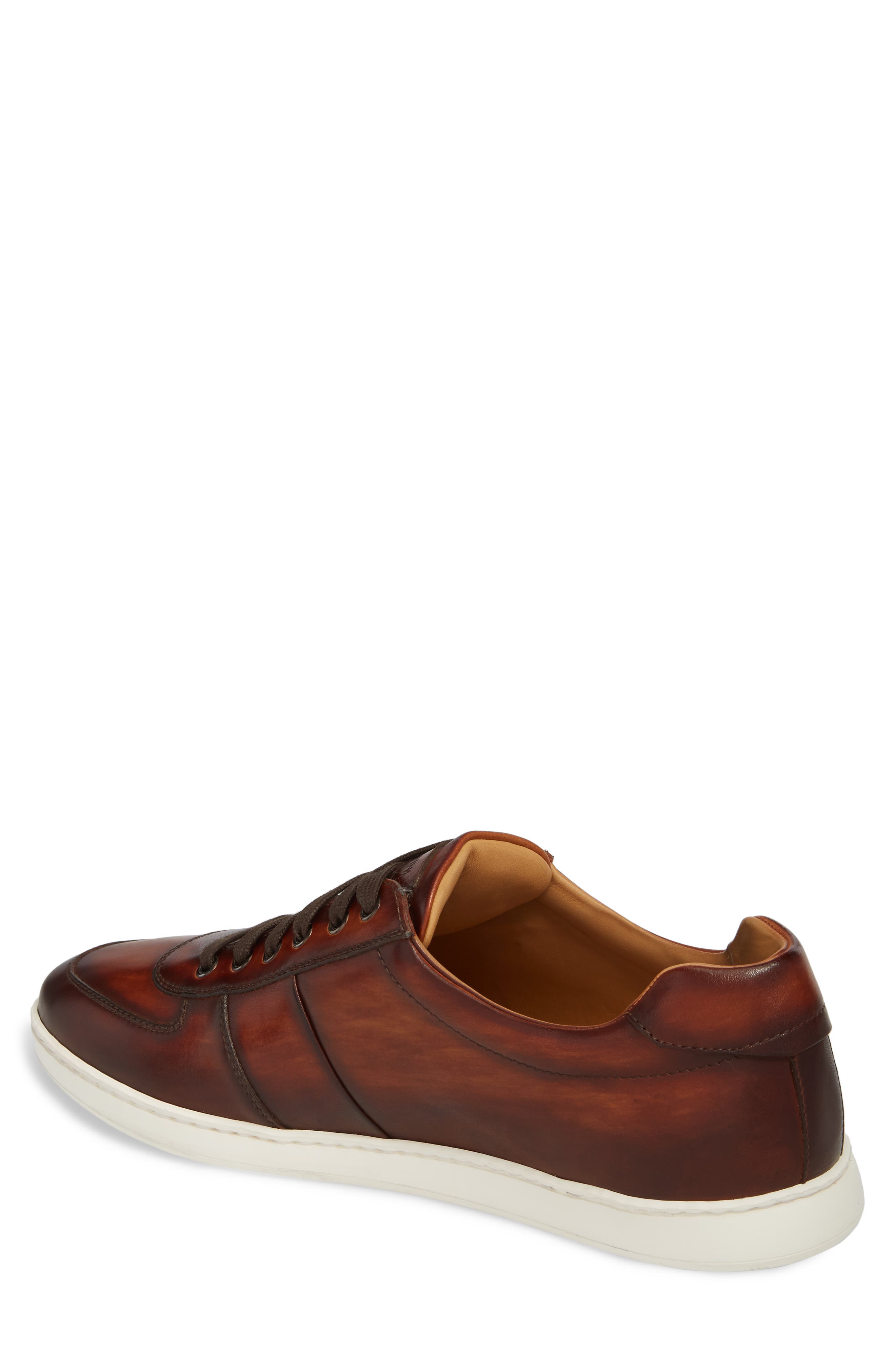 Franco Low Top Sneaker, Alternate, color, COGNAC LEATHER