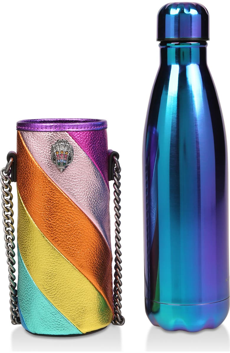 Kurt Geiger London Rainbow Shop The Quench Rainbow Water Bottle & Holder, Alternate, color,