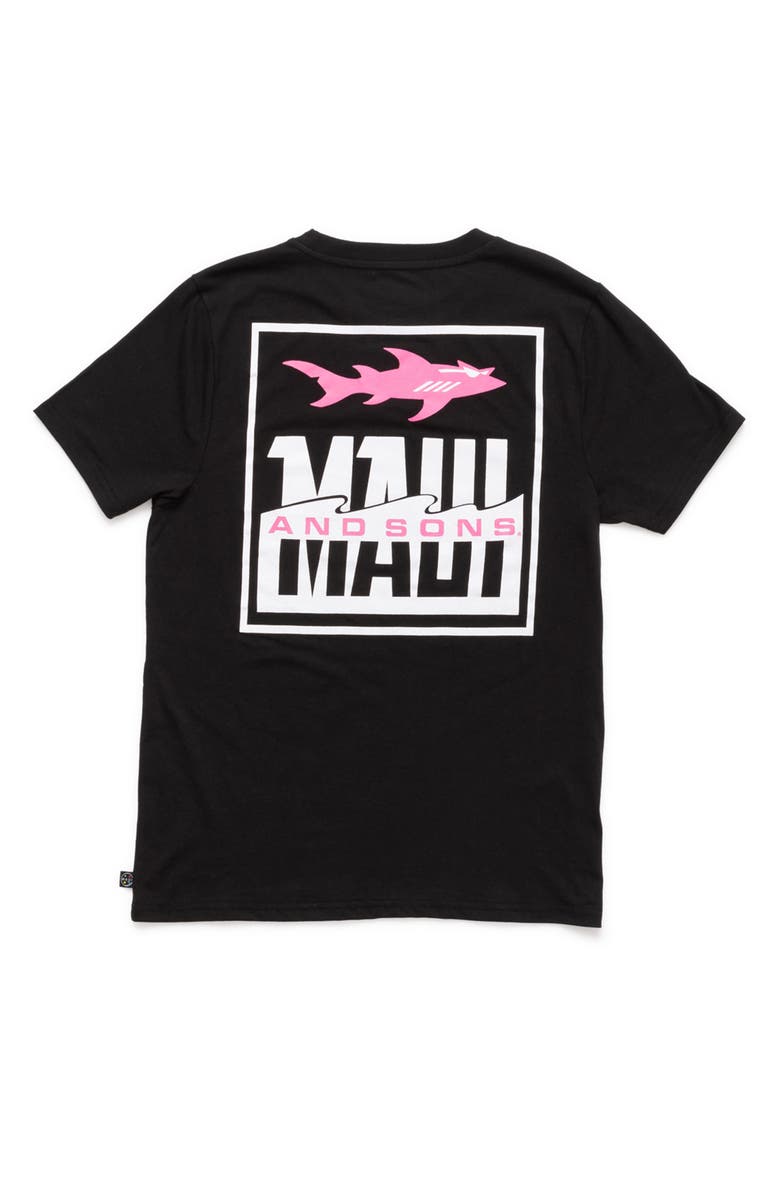 Maui & Sons Fish out of Water Graphic T-Shirt, Alternate, color, Black