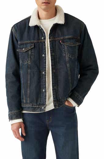 Levi's® Relaxed Fit Faux Shearling Lined Denim Trucker Jacket