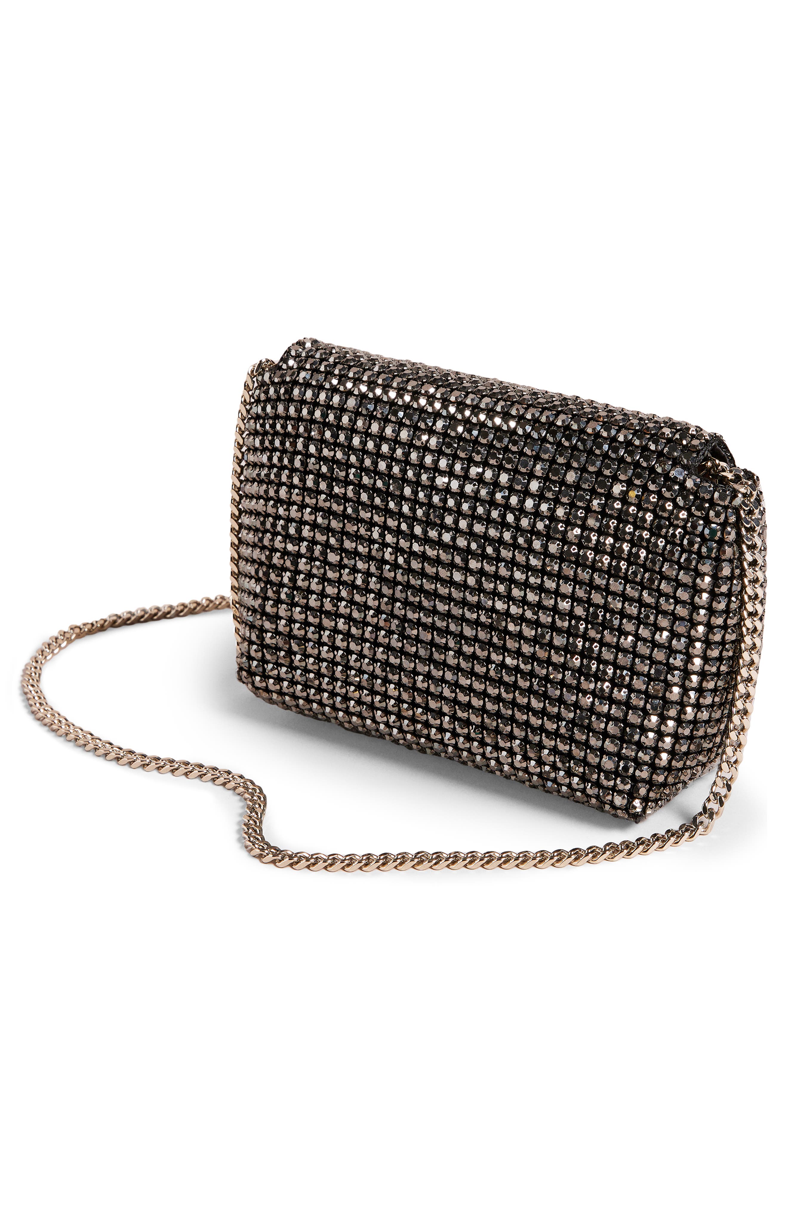 Ted Baker London Glitters Mini Crystal Crossbody Bag, Alternate, color, 