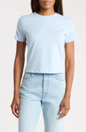 French Connection Rallie Ruched Sleeve Cotton T-Shirt