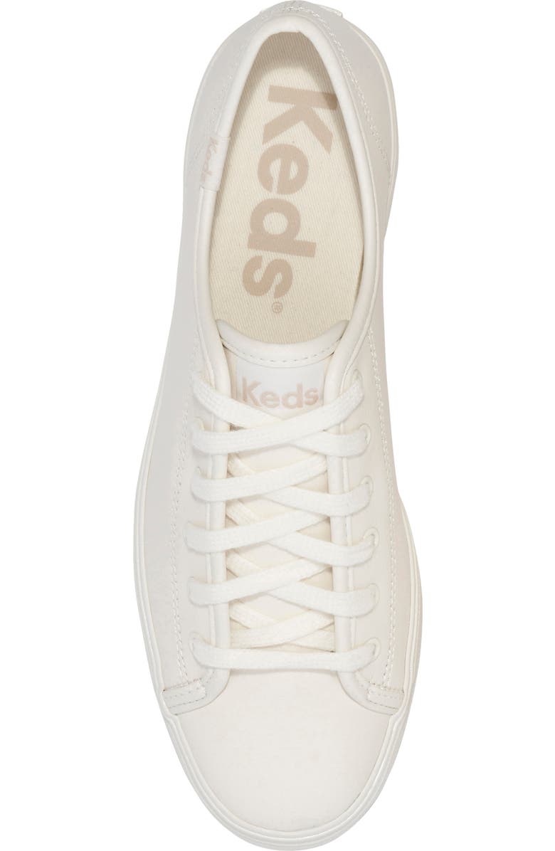 Keds<sup>®</sup> Triple Kick Platform Sneaker, Alternate, color, Off White Leather