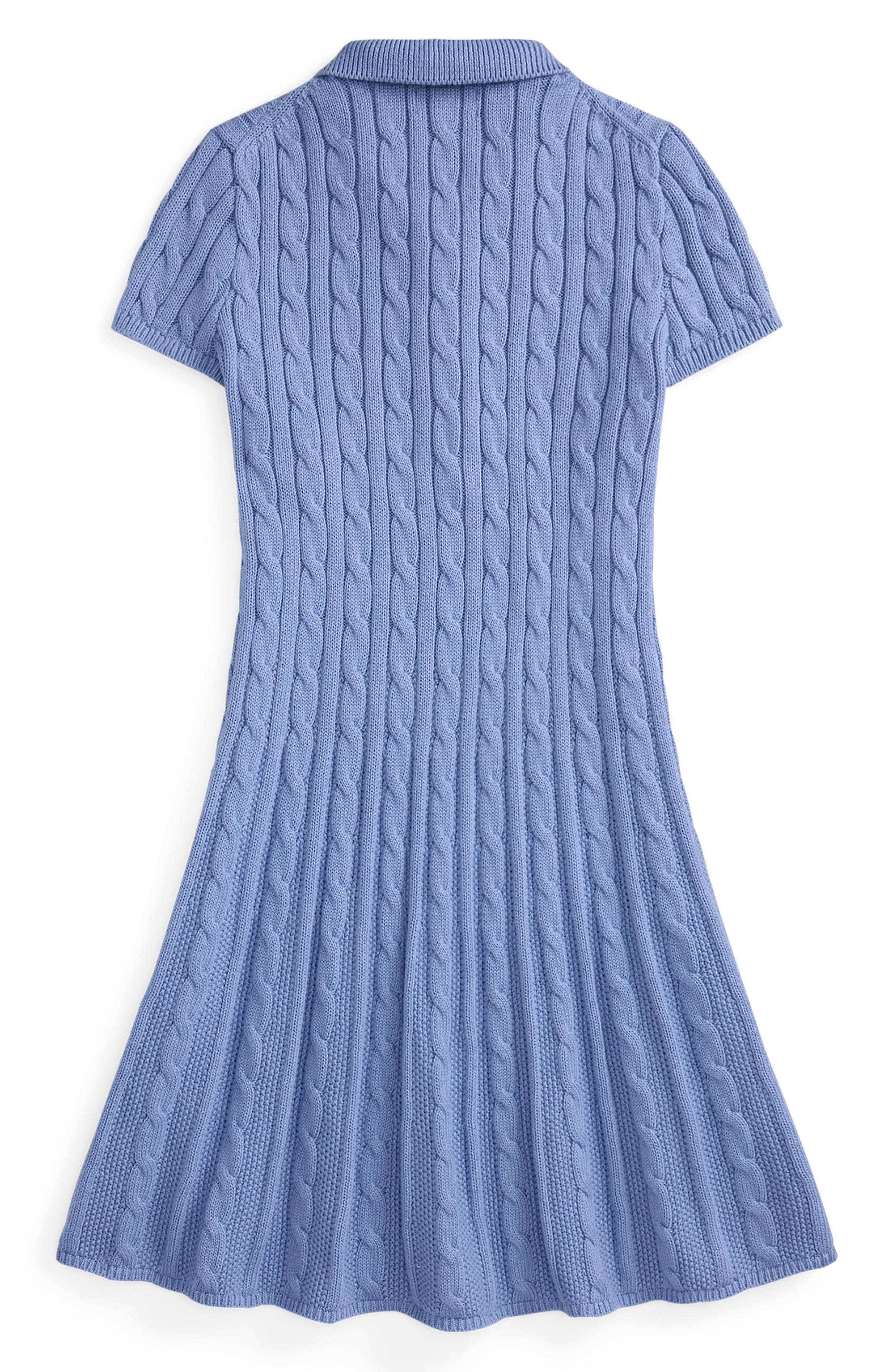 ralph lauren sweater dress Girls Polo Bear in Ivory line silhouette and removable poplin collar. Ralph Lauren Women's Wool-Blend Jersey