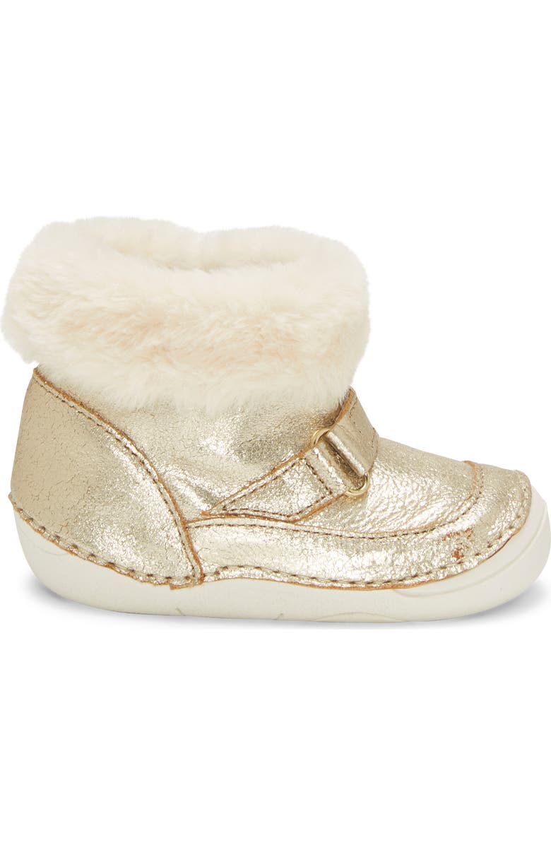 Sole Play Metallic Faux Fur Bootie, Alternate, color,