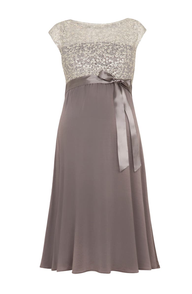 Tiffany Rose Maternity Mia Maternity Dress, Alternate, color, Dusky Truffle