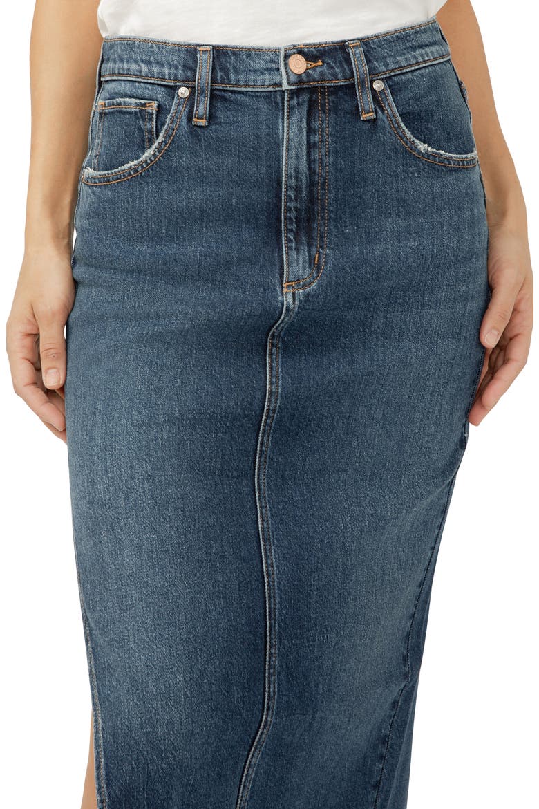 Denim Midi Skirt, Alternate, color, DOLLY