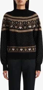 Khaite Guy Fair Isle Cashmere Sweater