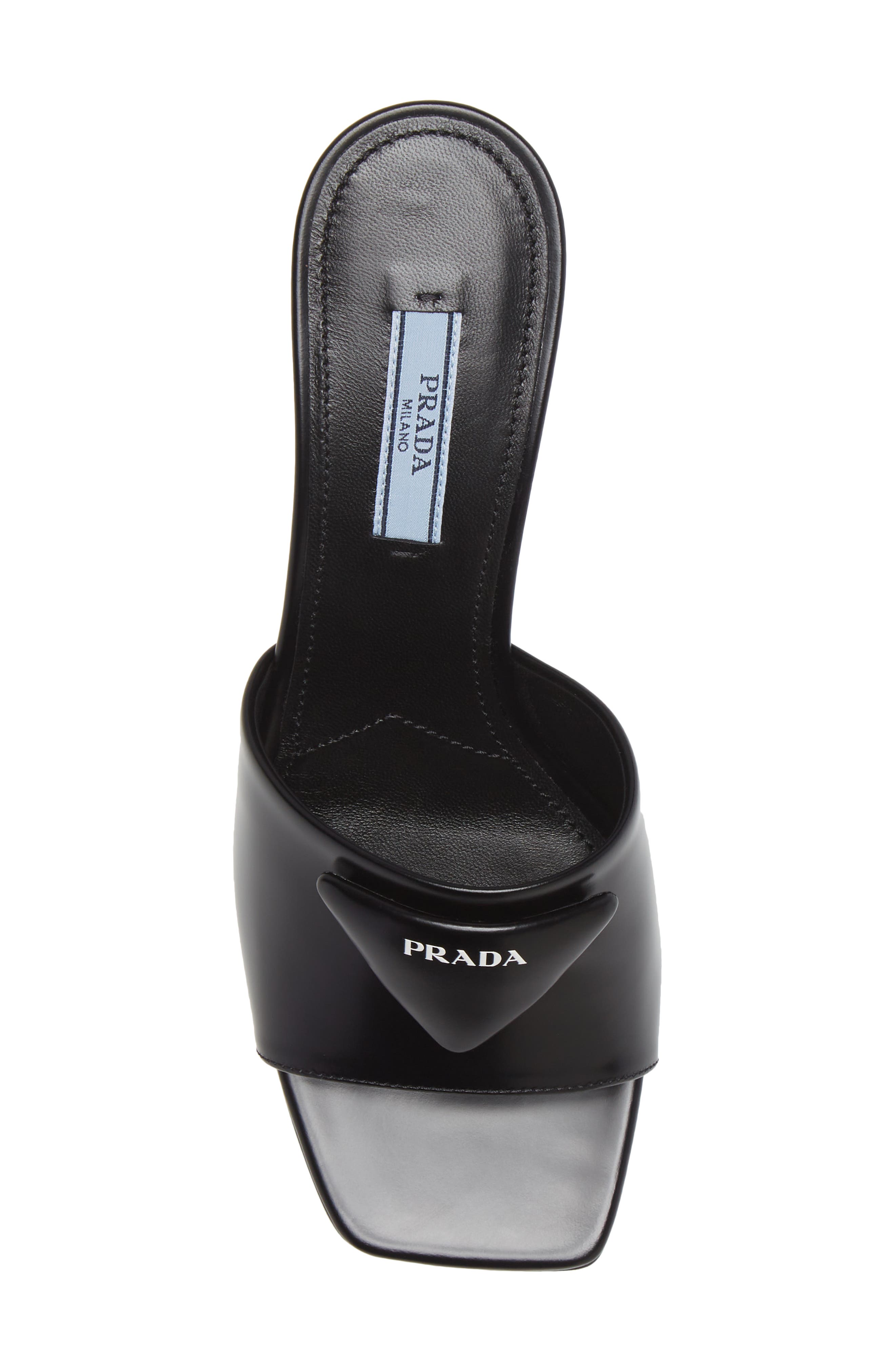Prada Triangle Logo Slide Sandal (Women) | Nordstrom